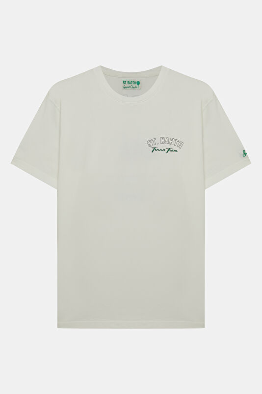Portland Snoopy Tennis Men's Cream T-Shirt 2