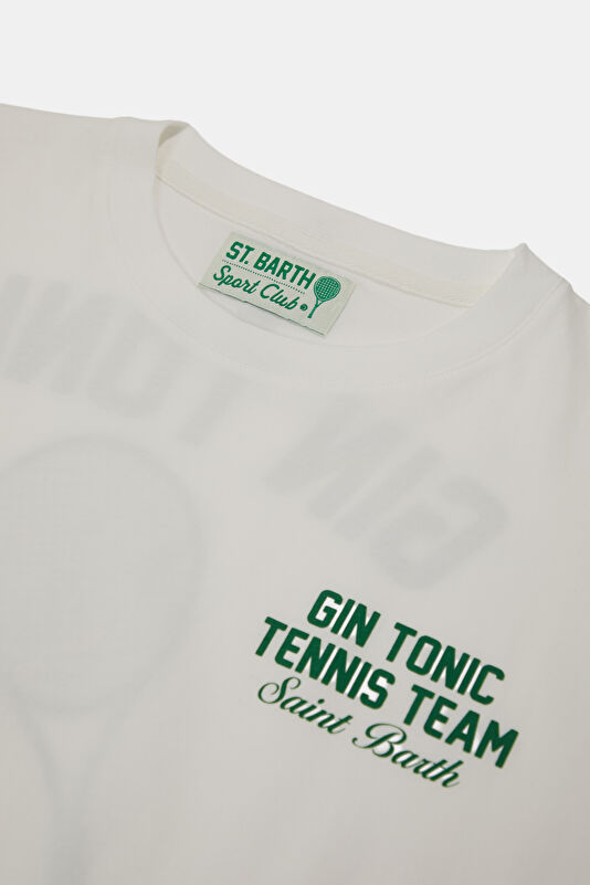 Portland Gin Tonic Tennis Men's White T-Shirt T-Shirt 3
