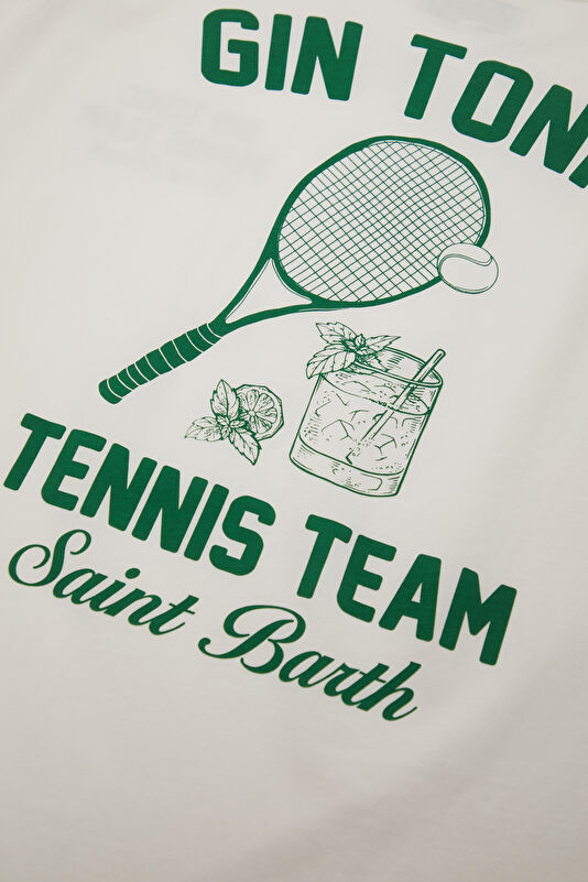 Portland Gin Tonic Tennis Men's White T-Shirt T-Shirt 4