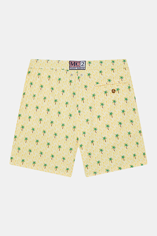 Lighting Micro Stretch Palm Print Men's Swim Shorts 2