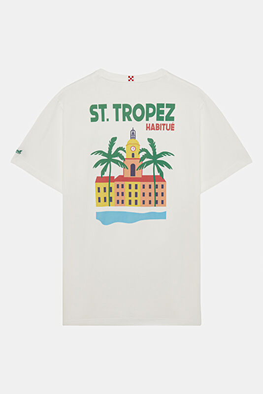 Portland St Tropez Summer Erkek Beyaz T-Shirt 2
