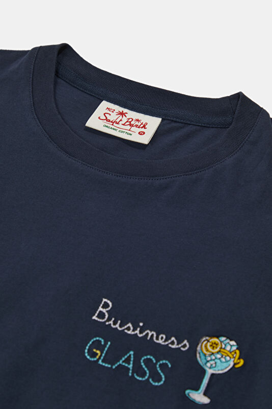 Portofino Business Glass Men's Navy T-Shirt 3