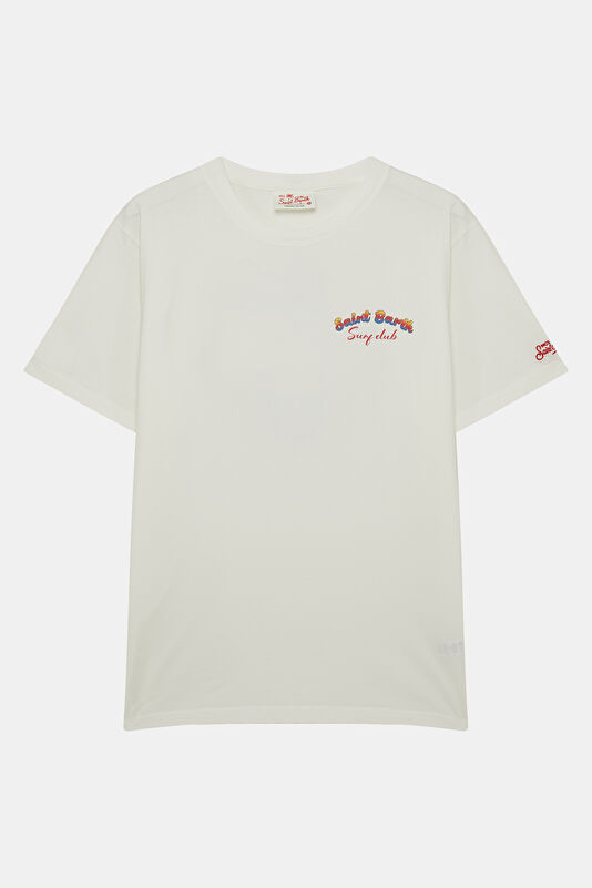 Portland Snoopy Waves Erkek Krem T-Shirt