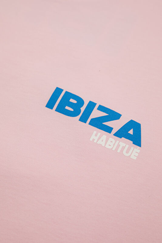 Portland ibiza Postcard Erkek Pembe T-Shirt 4