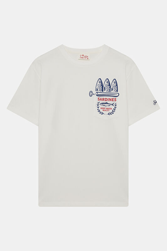 Austin Sardines Men's White T-Shirt