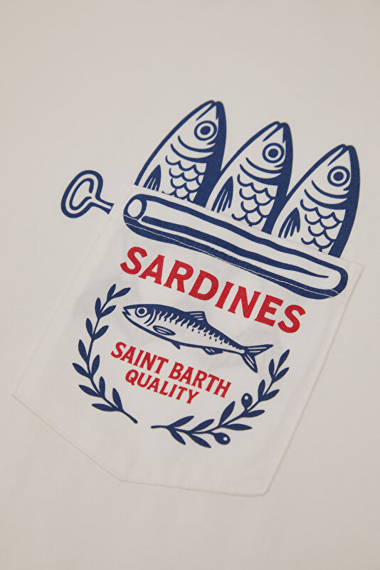 Austin Sardines Men's White T-Shirt 4