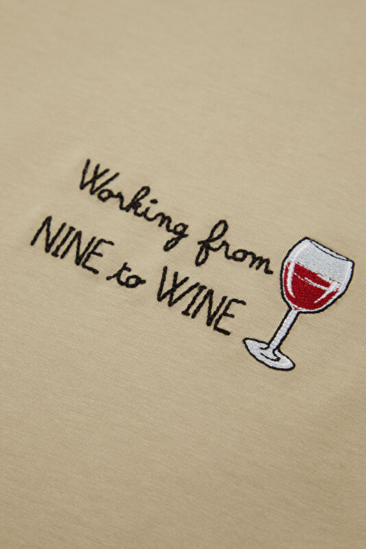 Portofino Nine Wine Men's White T-Shirt 4