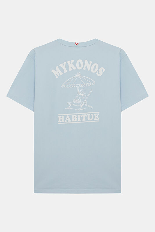 Portland Peanuts Mykonos Erkek Açık Mavi T-Shirt