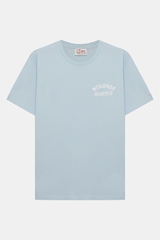 Portland Peanuts Mykonos Erkek Açık Mavi T-Shirt 2