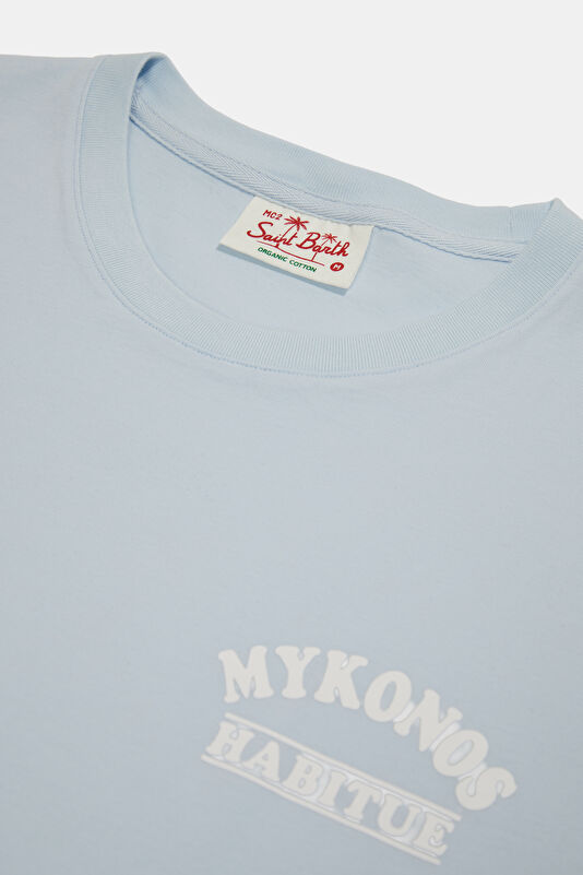 Portland Peanuts Mykonos Erkek Açık Mavi T-Shirt 3