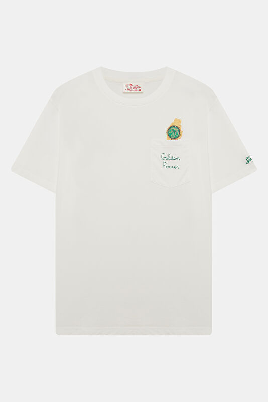 Austin Golden Power Erkek Beyaz T-Shirt