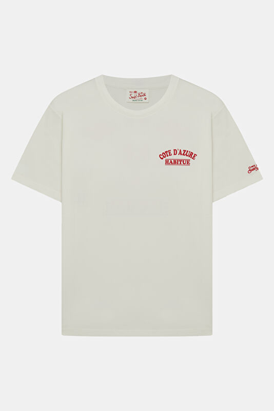 Portland Peanuts Cote Azure Men's Cream T-Shirt 2