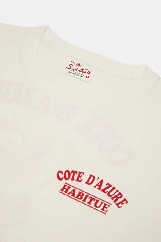 Portland Peanuts Cote Azure Men's Cream T-Shirt 3