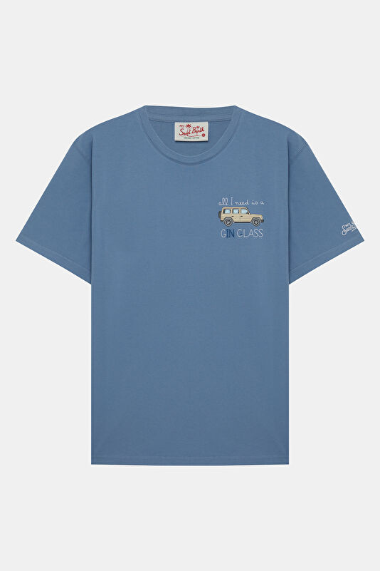 Portofino Need Gin Glass Erkek Mavi T-Shirt