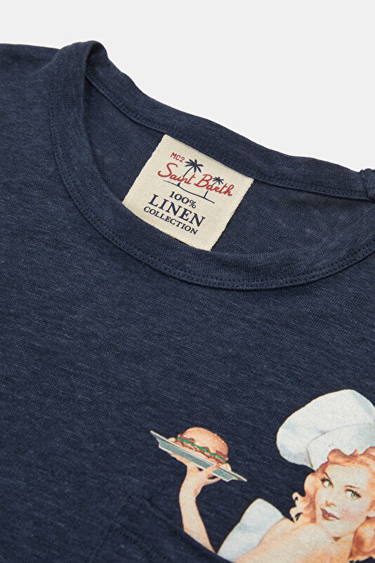 Ecstasea Hot Dishes Erkek Lacivert T-Shirt 3