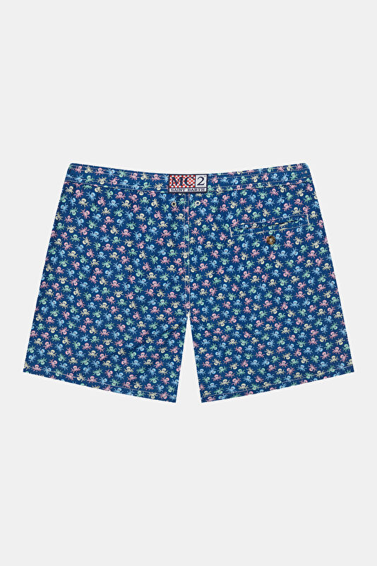 Lighting Micro Fantasy Octopus Pattern Men's Blue Swimsuit Swimsuit 2