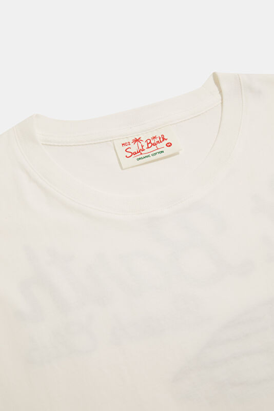Portland St Barth Beach Erkek Beyaz T-Shirt 3