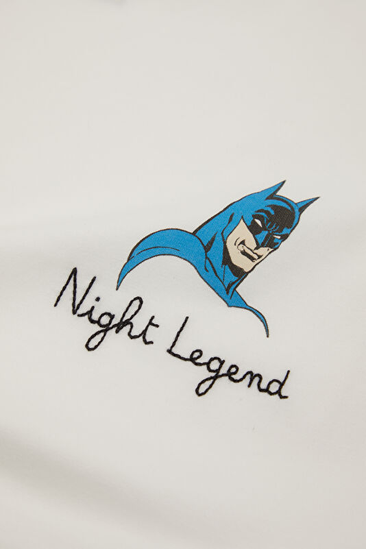 Portofino Batman Night Men's White T-Shirt 4
