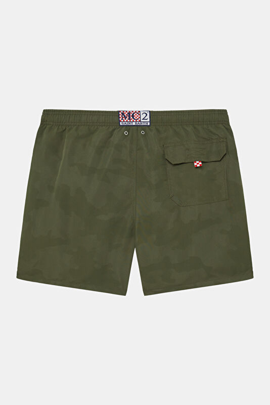 Lighting Magic Camo Men's Khaki Swimsuit 2