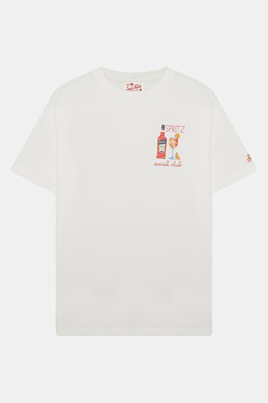 Portofino Social Spritz Erkek Beyaz T-Shirt