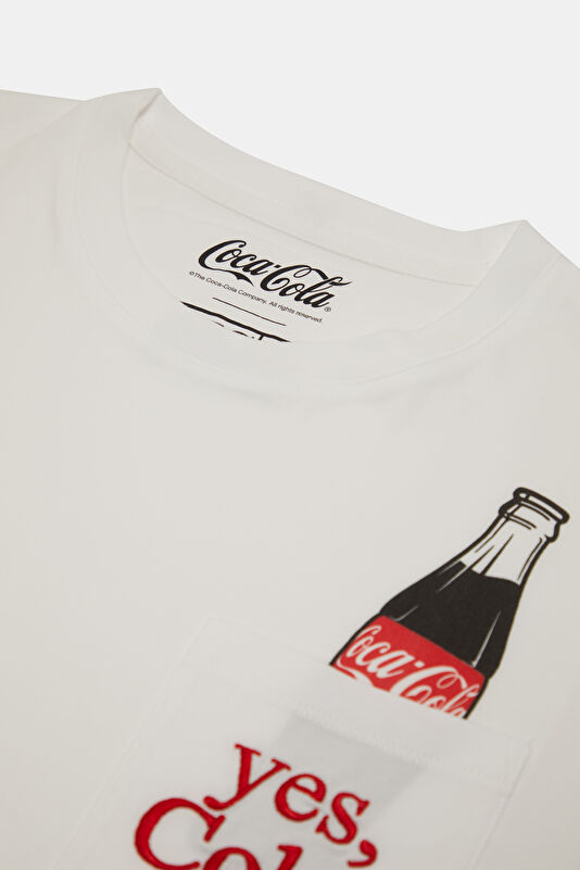 Austin Coca Bottle Erkek Beyaz T-Shirt 3