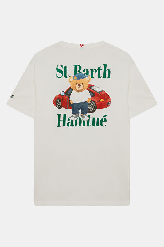 Portland Teddy Car Erkek Beyaz T-Shirt 2