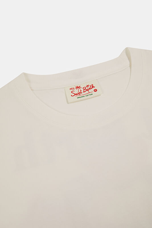 Portland Teddy Car Erkek Beyaz T-Shirt 3