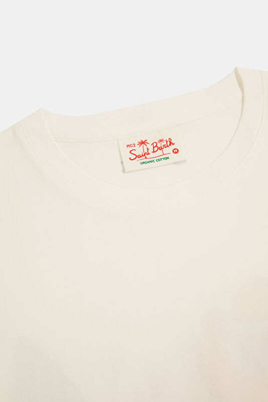 Portland Homer Bart Erkek Beyaz T-Shirt 3