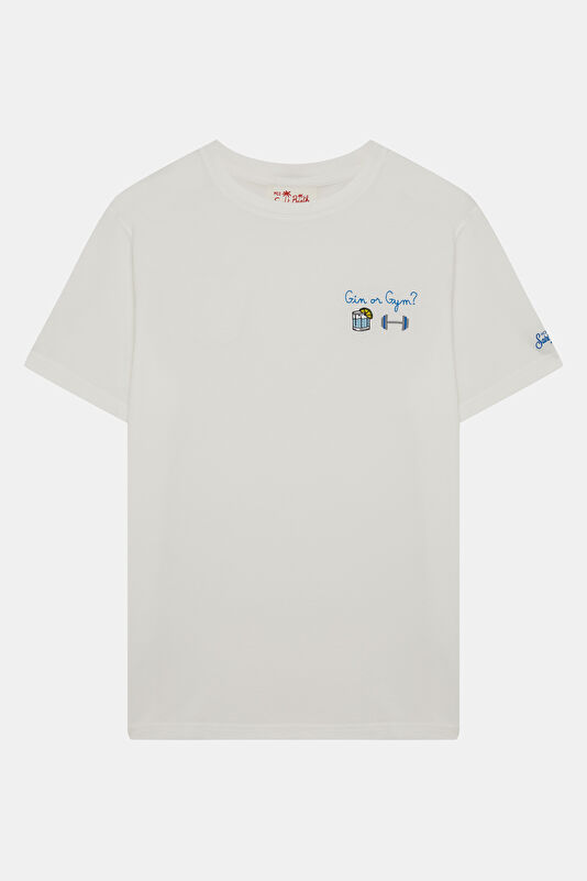 Portofino Gin Gym Erkek Beyaz T-Shirt