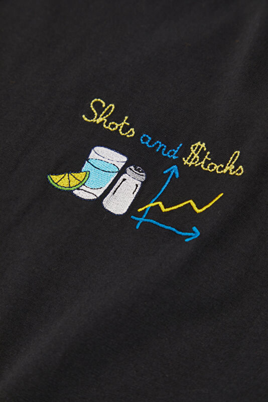 Portofino Shots Stocks Men's Black T-Shirt 4