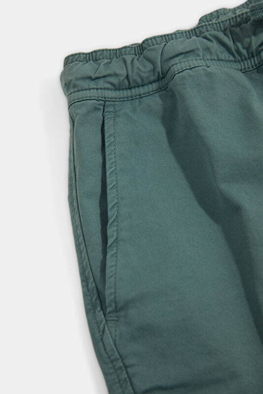 Green Cotton Elastane Men's Shorts 4