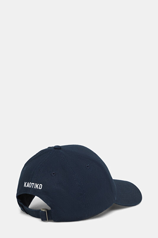 Navy Embroidered Hat 2