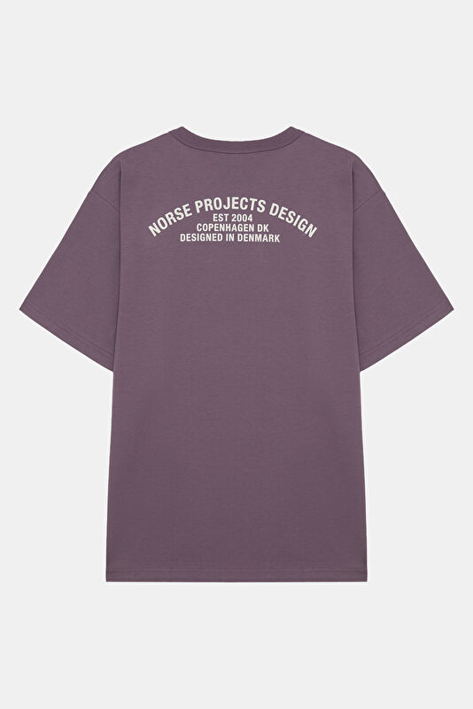 Relax Fit Purple Crew Neck Printed Men's T-Shirt 2