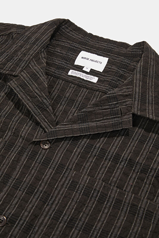 Relax Fit Brown Embroidered Men's Shirt 3