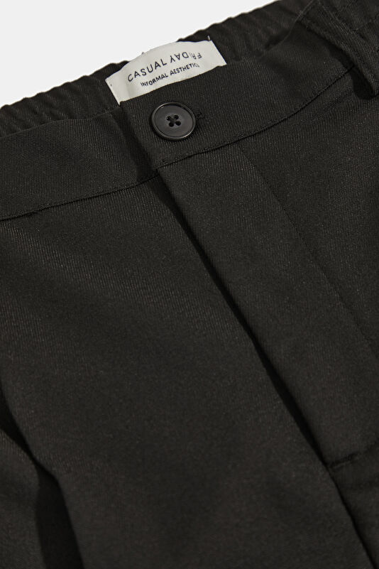 Relax Fit Black Wide Leg Trousers 3