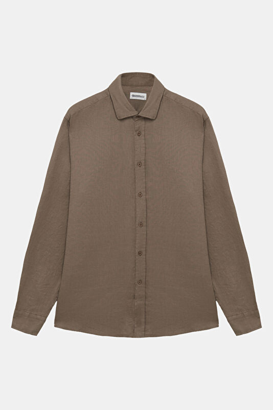 Mink Regular Linen Men's Shirt