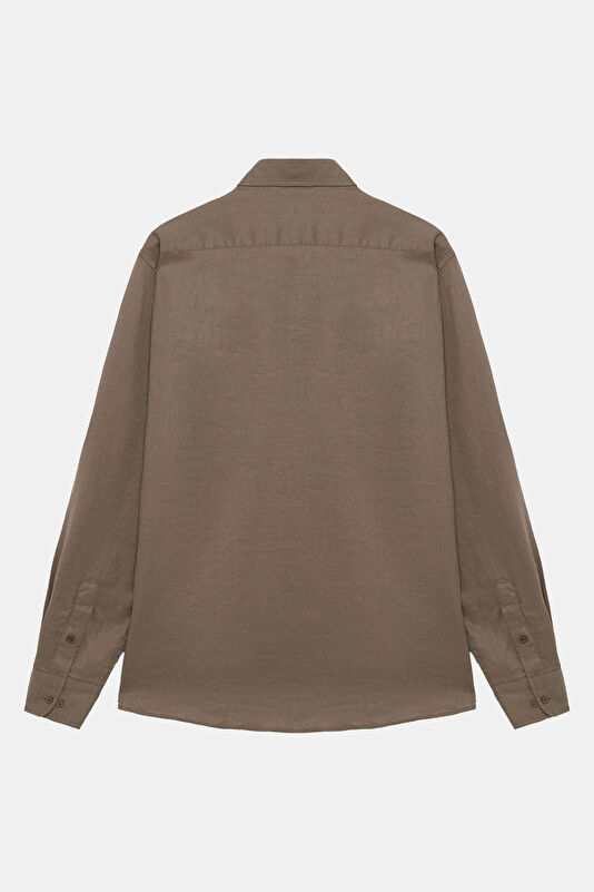 Mink Regular Linen Men's Shirt 2