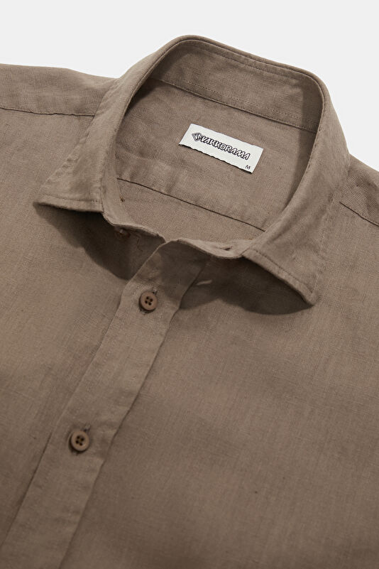 Mink Regular Linen Men's Shirt 3