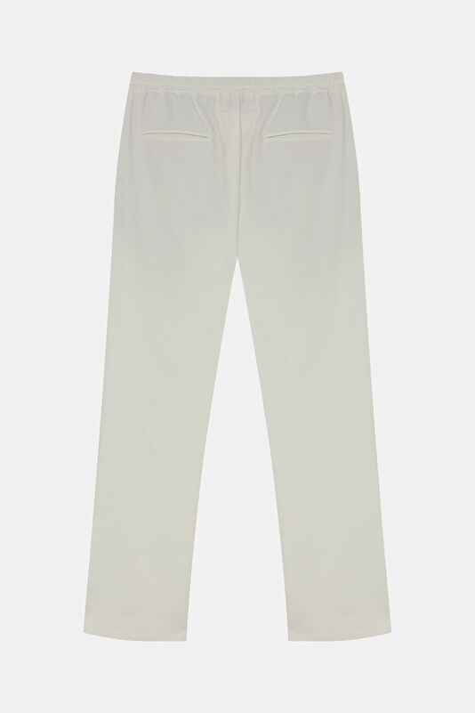 White Straight Men's Trousers 2