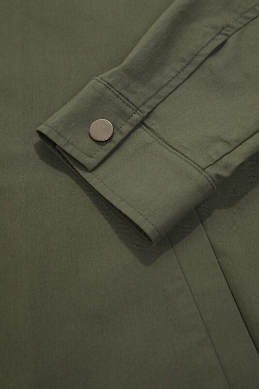 Green Snap Button Men's Jacket 4