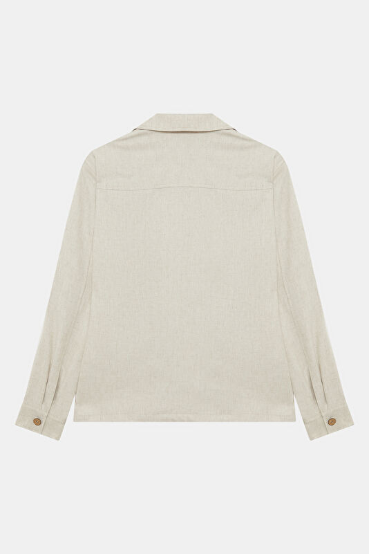 Men's Jacket with Natural Buttons 2