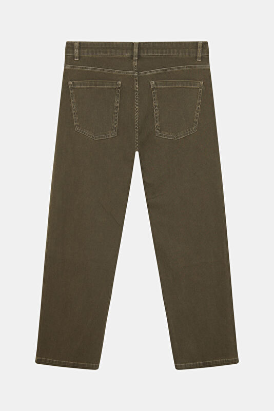 Khaki Wide Leg Trousers 2