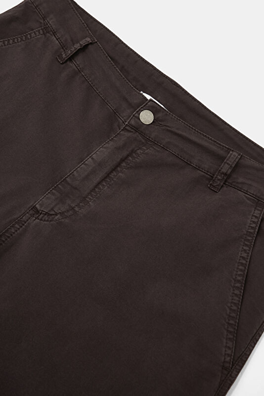 Brown Straight Leg Men's Trousers 3
