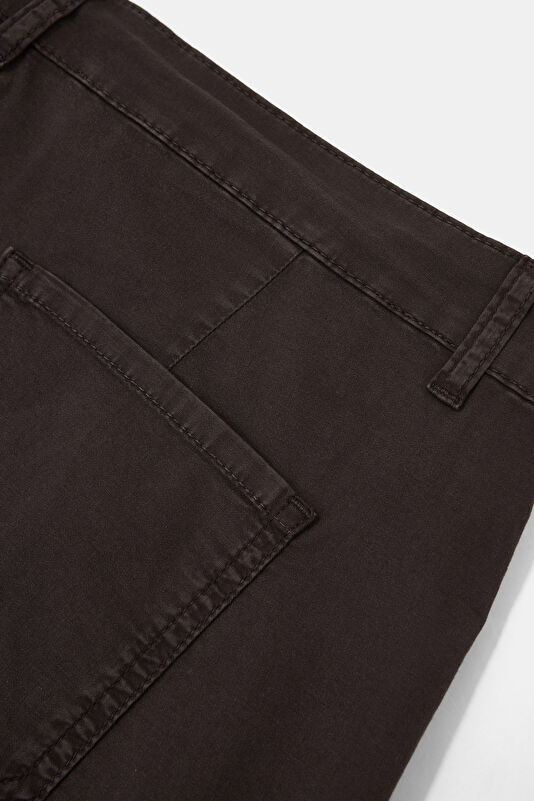 Brown Straight Leg Men's Trousers 4