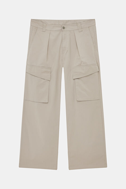 Men's Wide Leg Trousers with Stone Embellishments