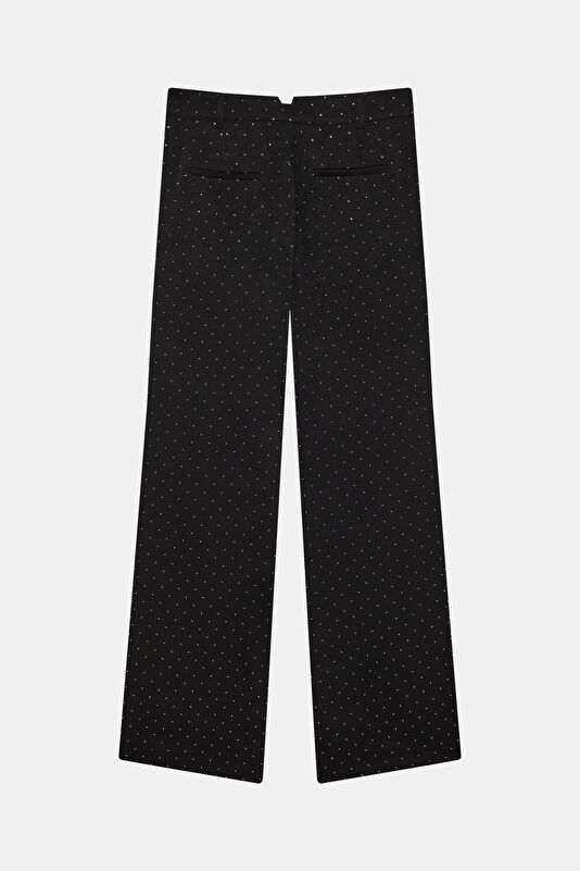 Siyah Wide Leg Kadın Pantolon 2