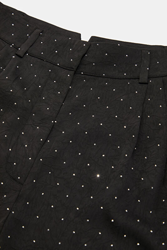Siyah Wide Leg Kadın Pantolon 3