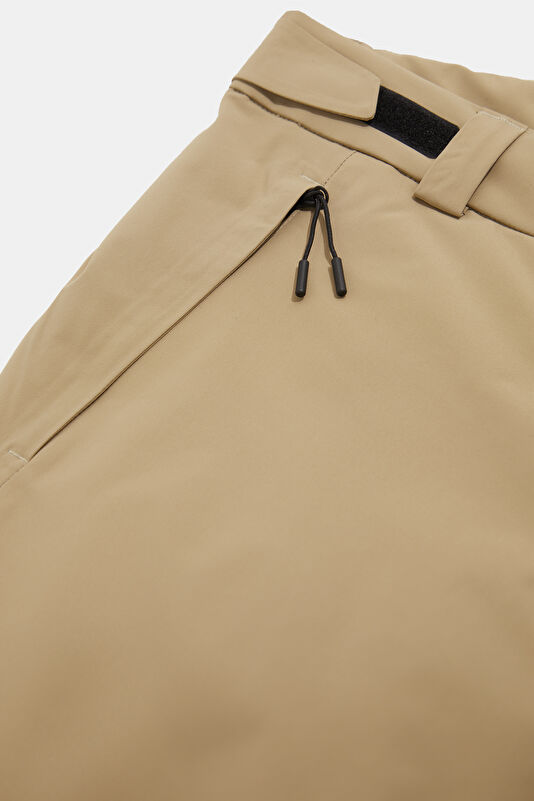 Dark Beige Straight Leg Women's Trousers 4
