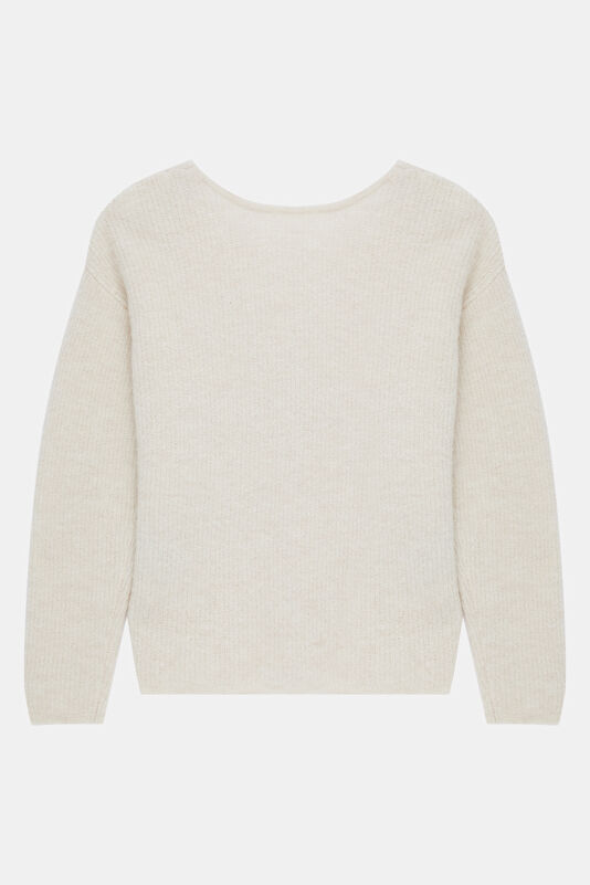 Cream Wool Women's Sweater 2