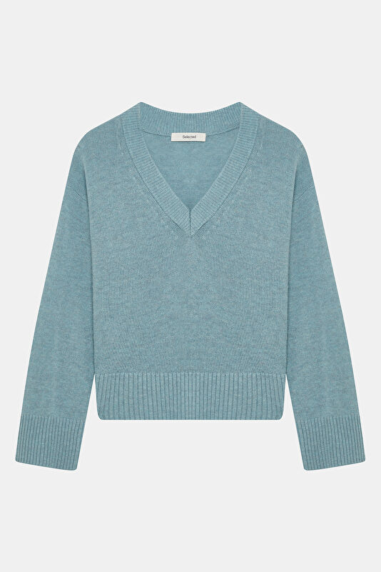 Blue Wool Women's Sweater